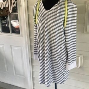 DKNY large hooded tunic sweater​​​